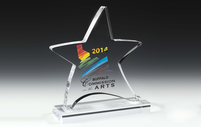 7581S (Screen Print), 7581L (Laser), 7581P (4Color Process) - Moving Star Award